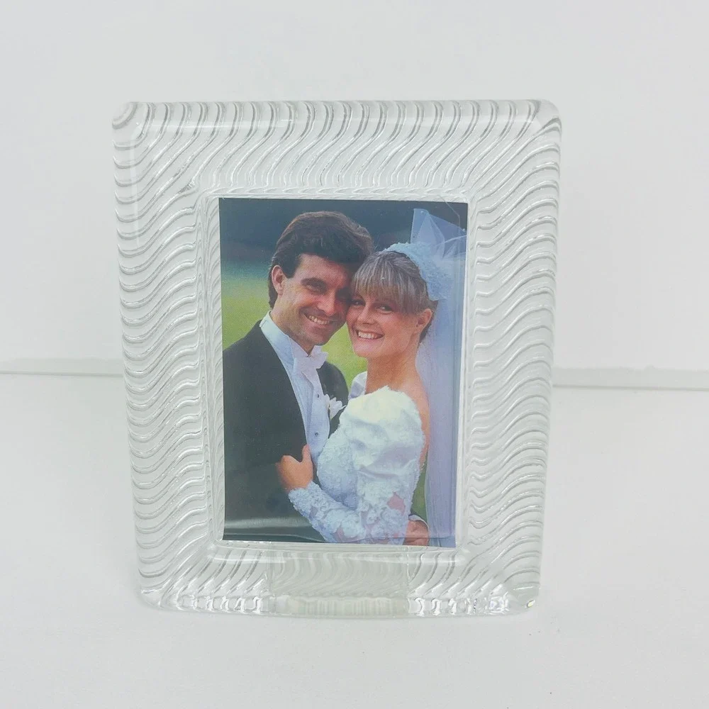 Mikasa Picture Frame Polished Portraits Clear Ribbed Glass QQ100/667 Japan NEW